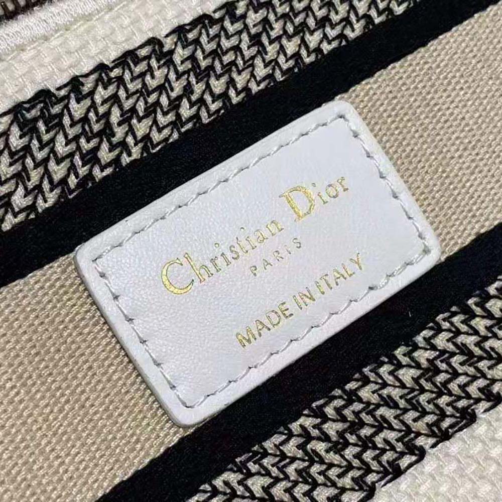 Dior Women Medium Lady D-lite Bag Ecru Multicolor Dior Jardin D’Hiver Embroidery - image 10