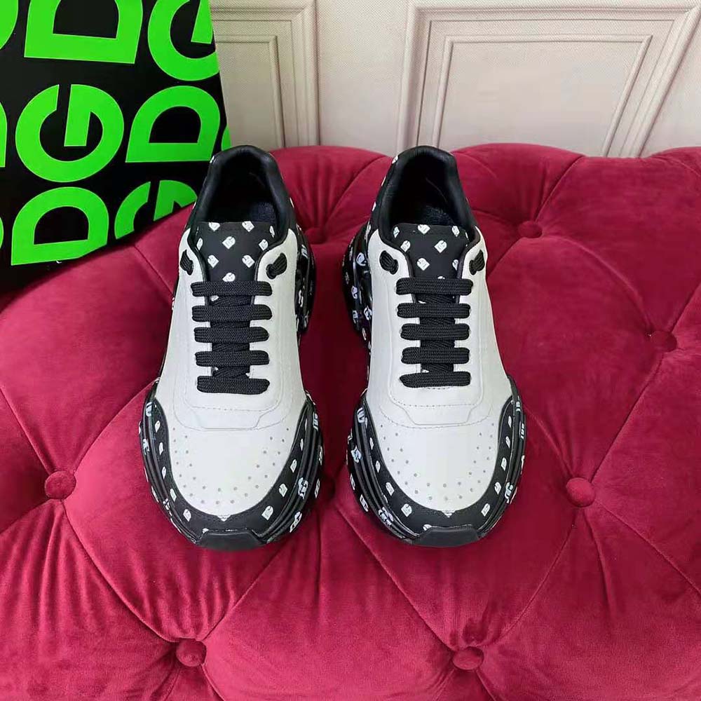 Close-up on signature D&G logo hardware on Daymaster Sneakers