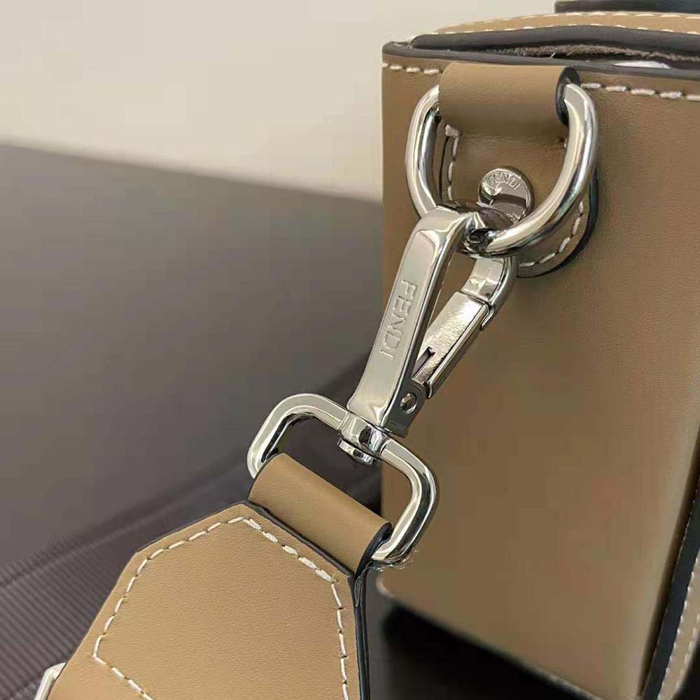 Fendi Men Baguette Soft Trunk Brown FF Fabric Bag - image 9