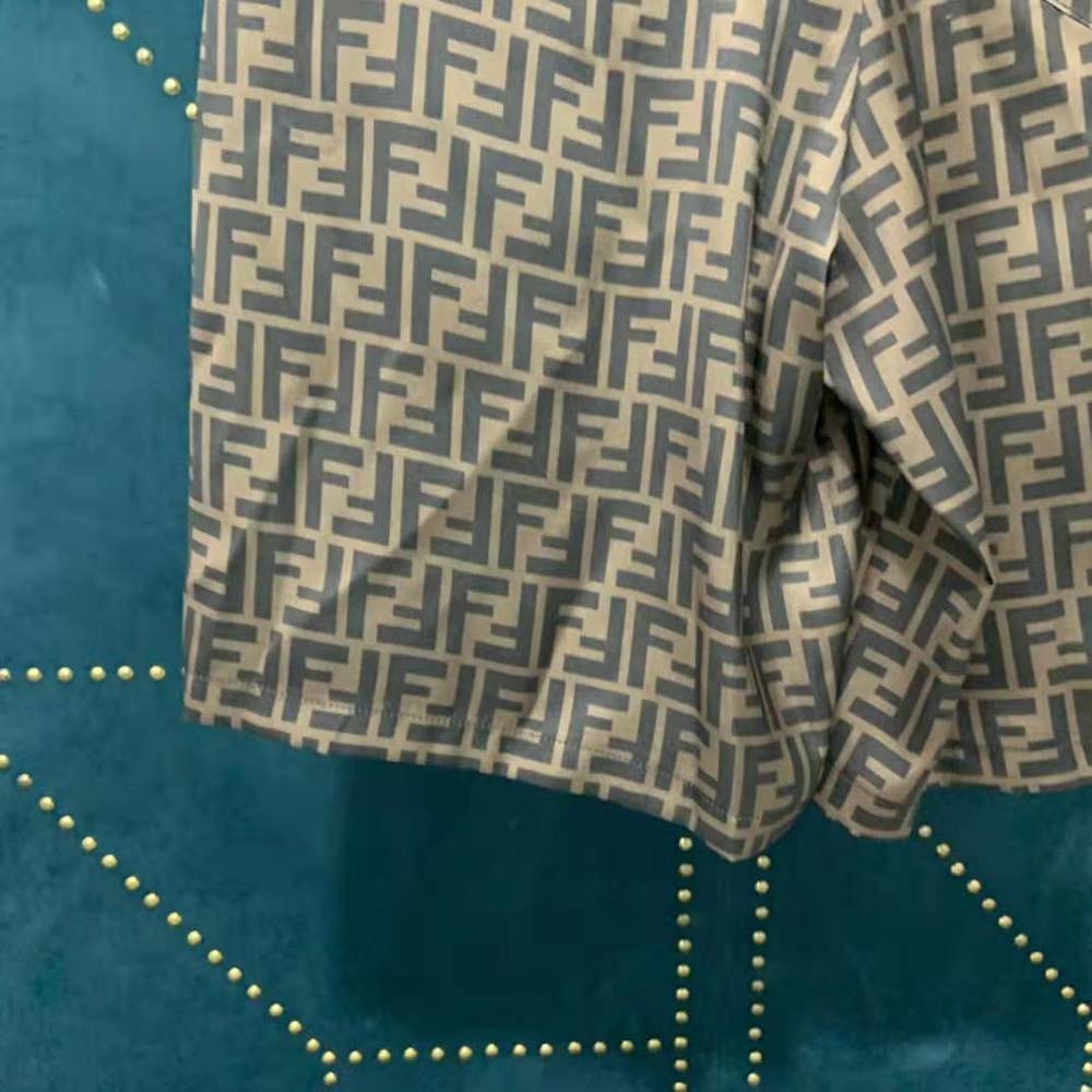 Fendi Men Bermudas Brown Fabric Pants - image 7