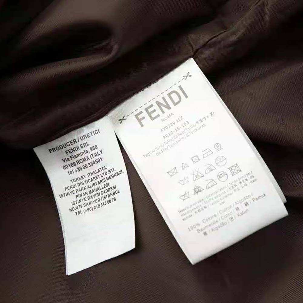 Fendi Men Blouson Brown Fabric Jacket - image 10