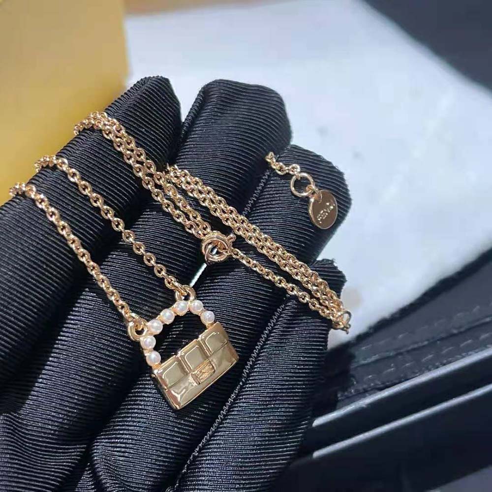 Fendi Women Baguette Necklace Gold-Colored - image 7