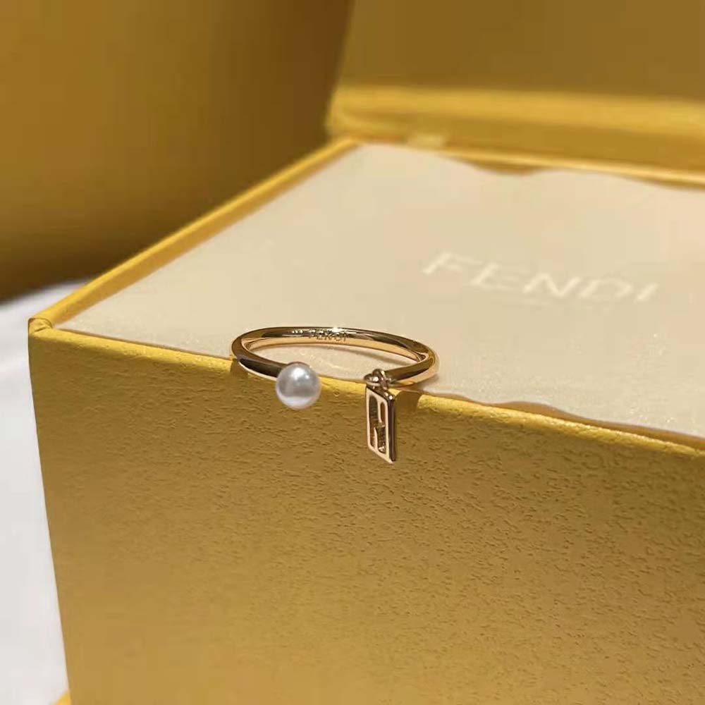Fendi Women Baguette Ring Gold-Colored - image 5