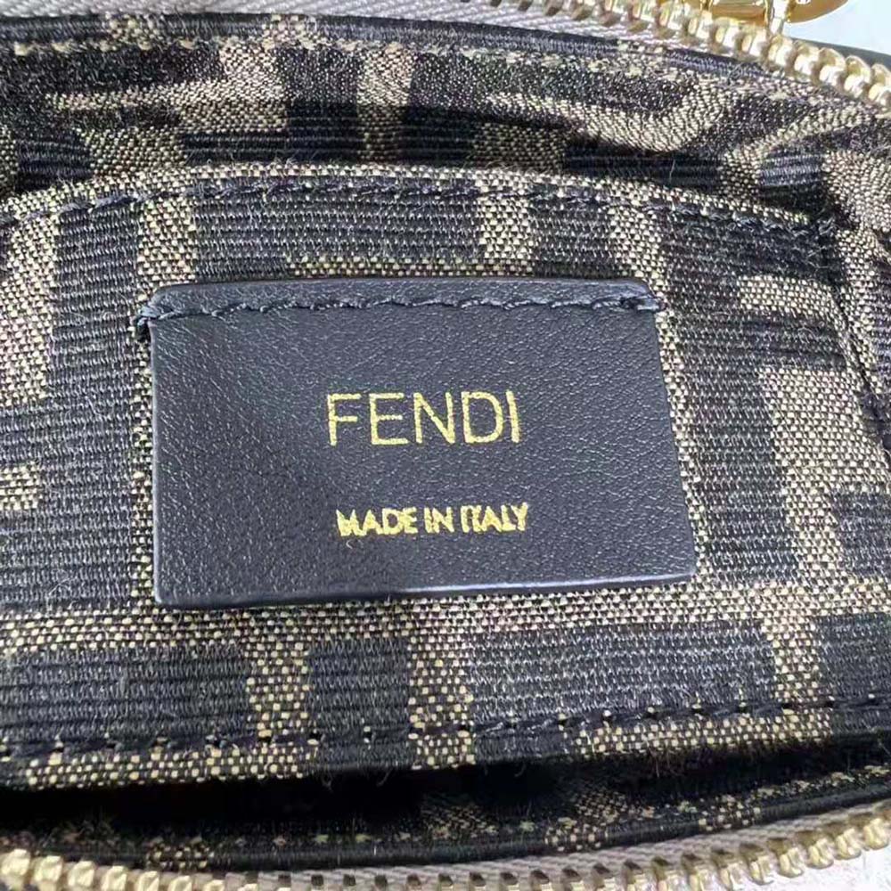 Fendi Women By The Way Mini Small Boston Bag in Dove Gray Leather - image 8