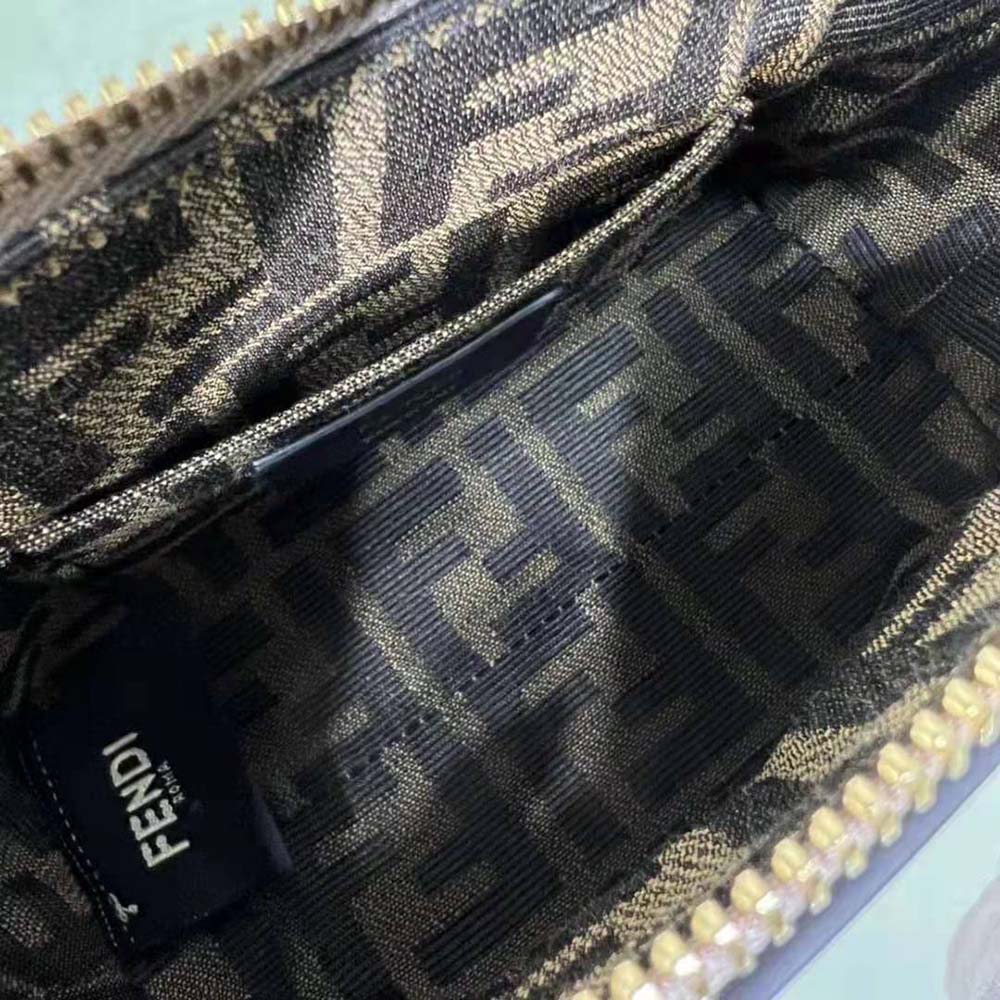 Fendi Women By The Way Mini Small Boston Bag in Dove Gray Leather - image 10