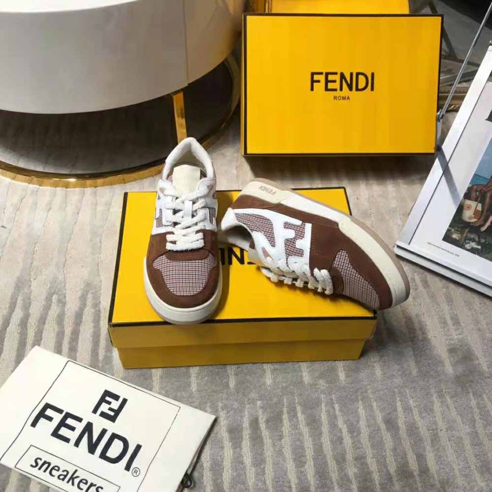 Fendi Women Fendi Match Brown Suede Low-Tops - image 7