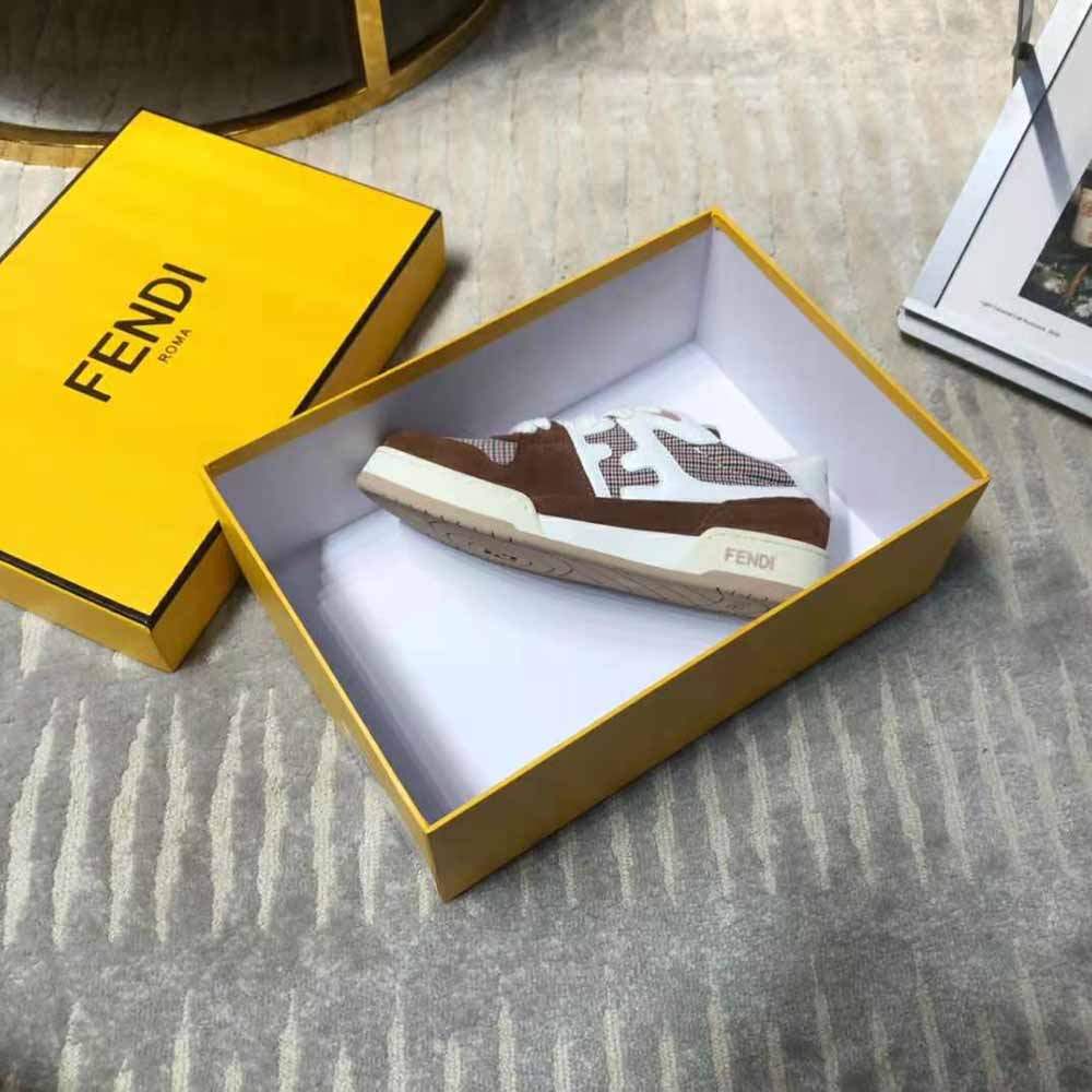 Fendi Women Fendi Match Brown Suede Low-Tops - image 9