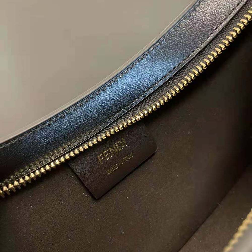 Fendi Women O’Lock Swing Black Leather Pouch - image 10