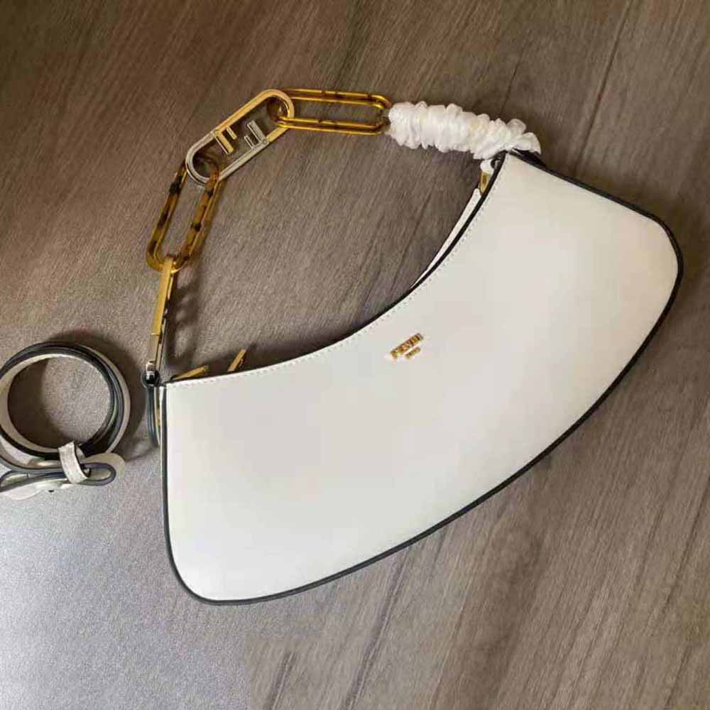 Fendi Women O’Lock Swing Camellia Leather Pouch - image 5