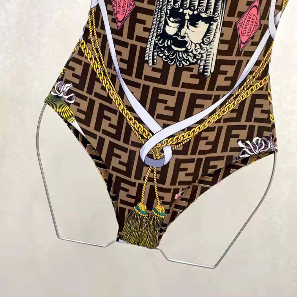 Fendi Women One-Piece Swimsuit Fendace Multicolor Lycra® Swimsuit - image 8
