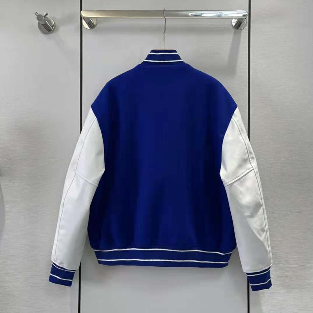Side angle showing silhouette of Givenchy Women Bomber Jacket in wool