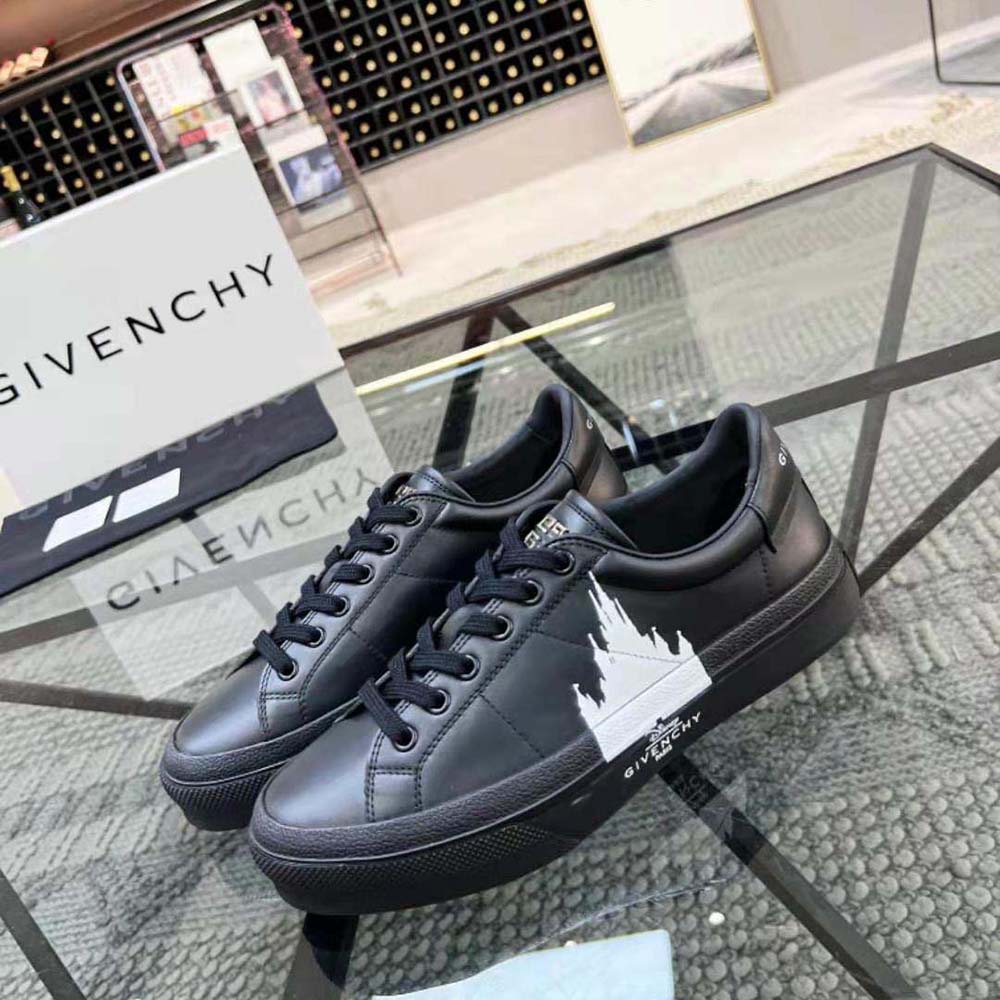 Givenchy Men City Sport Disney Castle Sneakers in Leather-Black - image 4