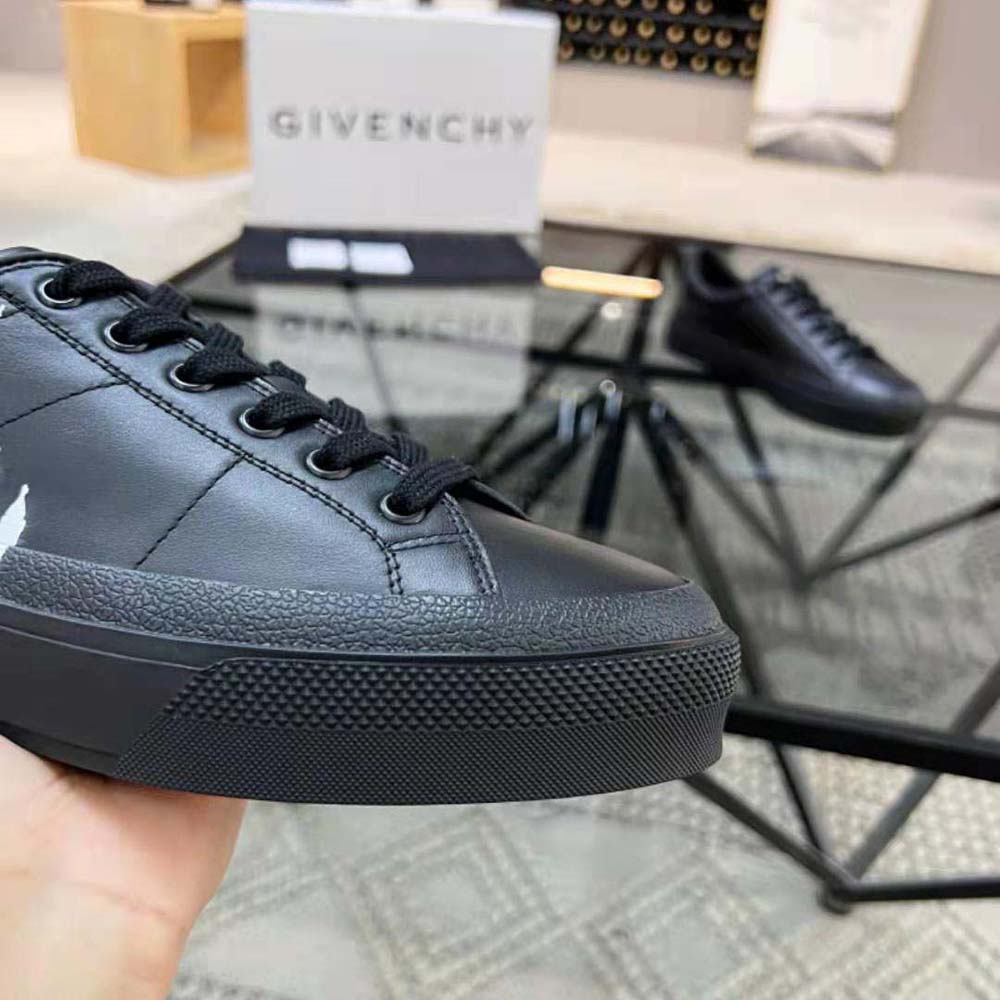Givenchy Men City Sport Disney Castle Sneakers in Leather-Black - image 9