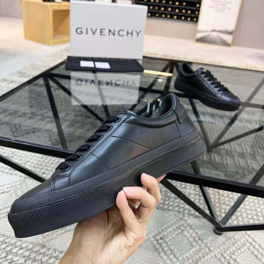 Givenchy Men City Sport Disney Castle Sneakers in Leather-Black - image 7