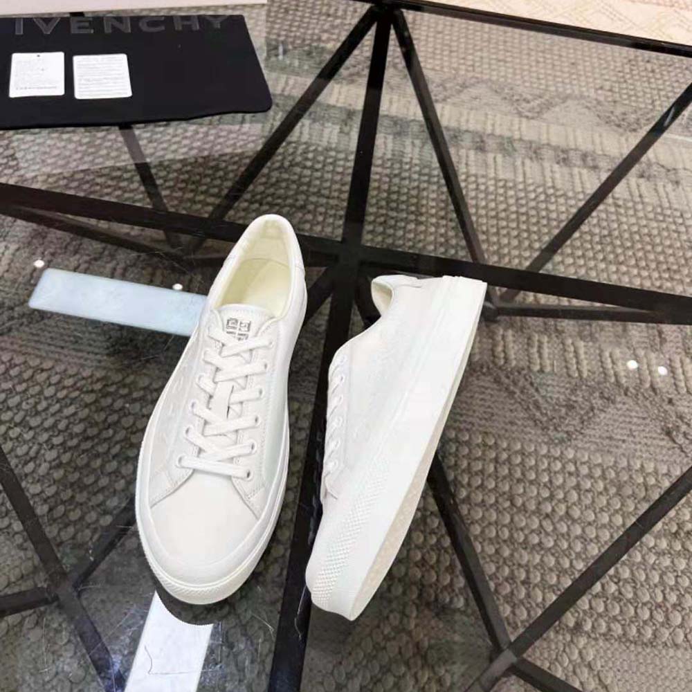 Givenchy Men City Sport Sneakers in GIVENCHY Leather-White - image 5