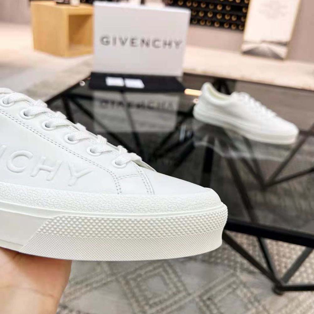 Givenchy Men City Sport Sneakers in GIVENCHY Leather-White - image 10