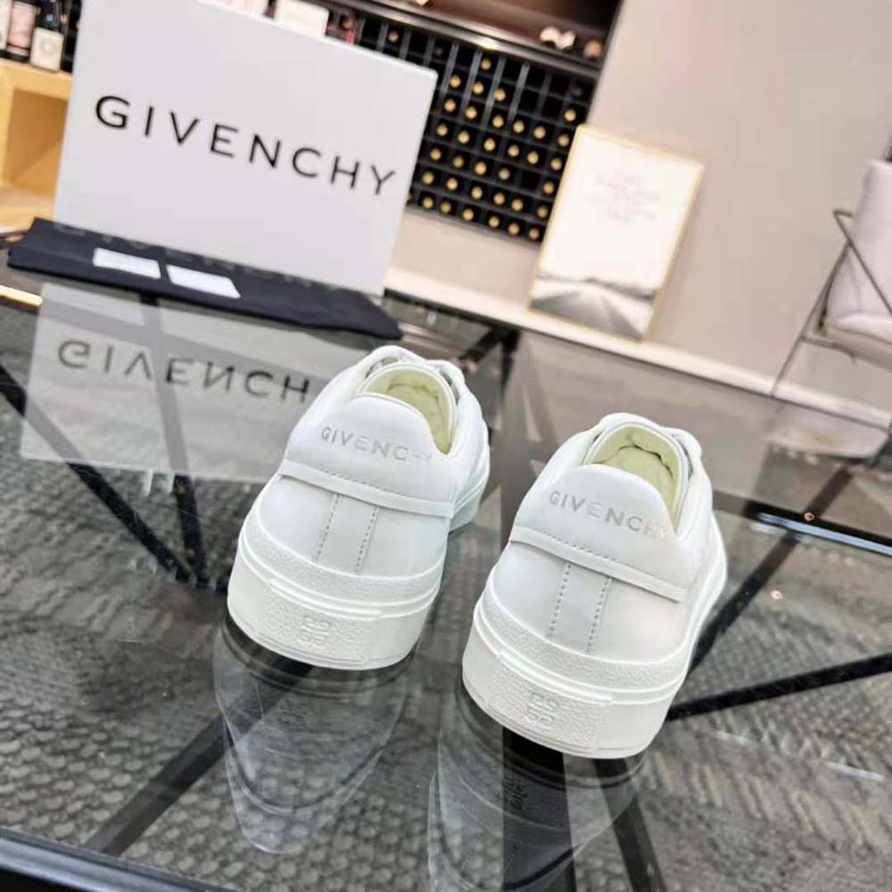 Givenchy Men City Sport Sneakers in GIVENCHY Leather-White - image 6