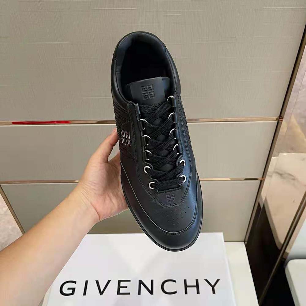 Givenchy Men G4 Sneakers in Leather-Black - image 9