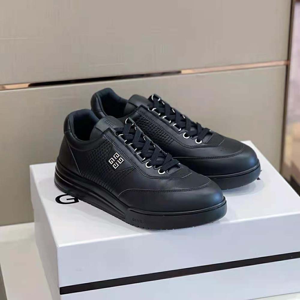 Givenchy Men G4 Sneakers in Leather-Black - image 8