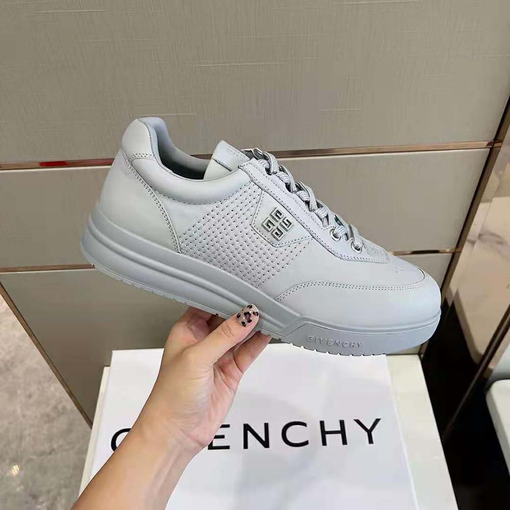 Givenchy Men G4 Sneakers in Leather-Silver - image 6