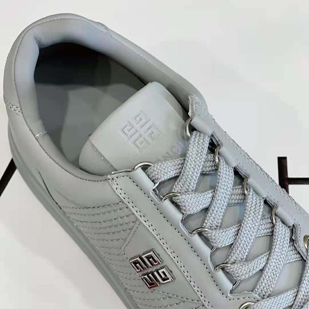 Givenchy Men G4 Sneakers in Leather-Silver - image 10
