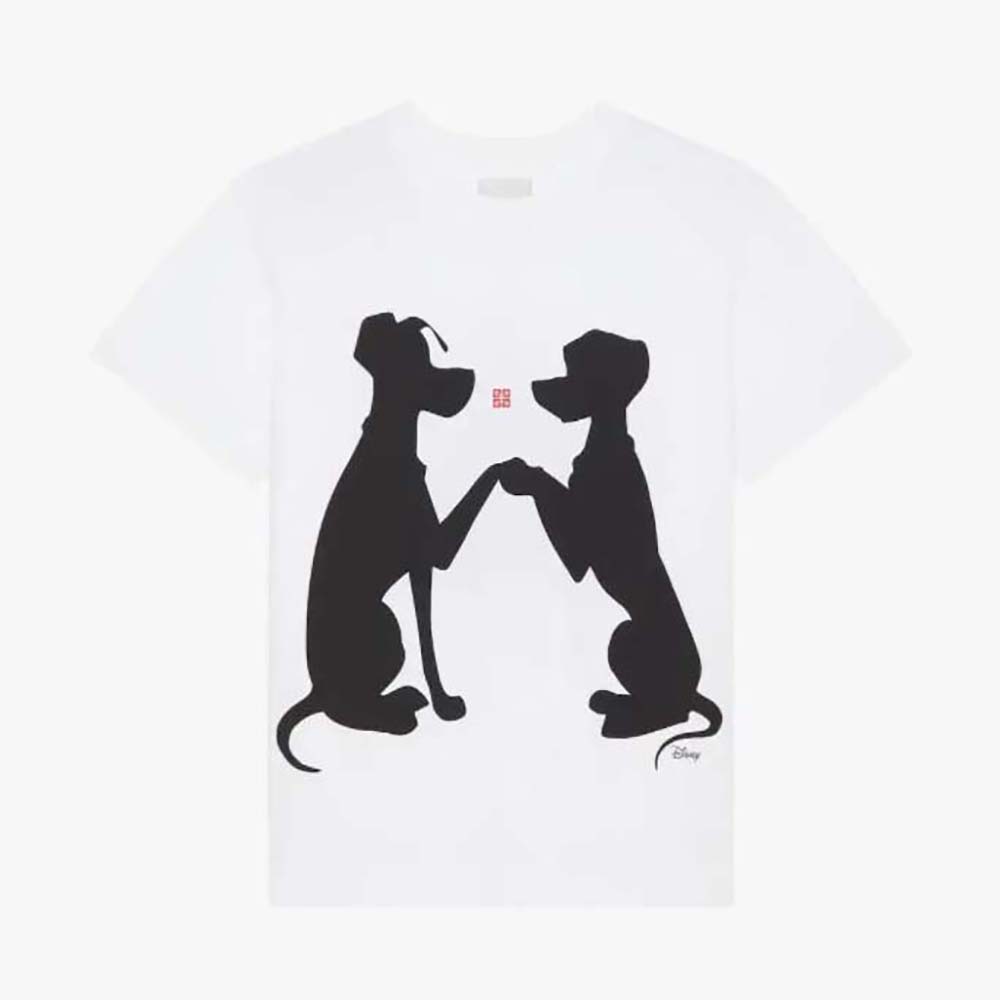 Front view of Givenchy Men Disney 101 Dalmatians T-Shirt with graphic print