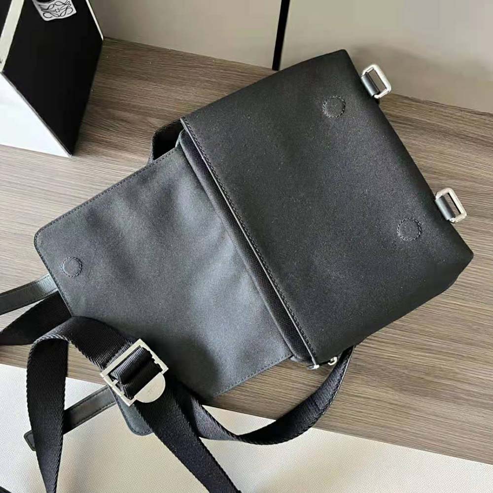 Loewe Men Signature XS Military Messenger Bag in Canvas and Classic Calfskin - image 7