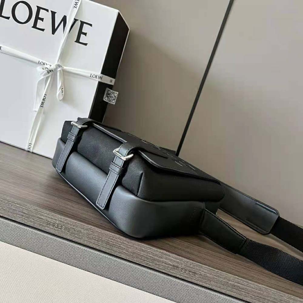 Loewe Men Signature XS Military Messenger Bag in Canvas and Classic Calfskin - image 6