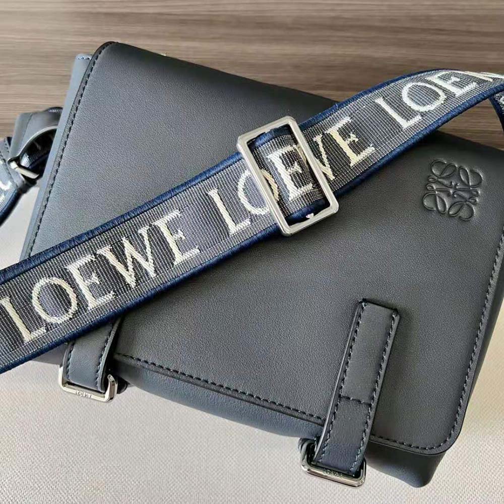 Loewe Men XS Military Messenger Bag in Supple Smooth Calfskin and Jacquard - image 7