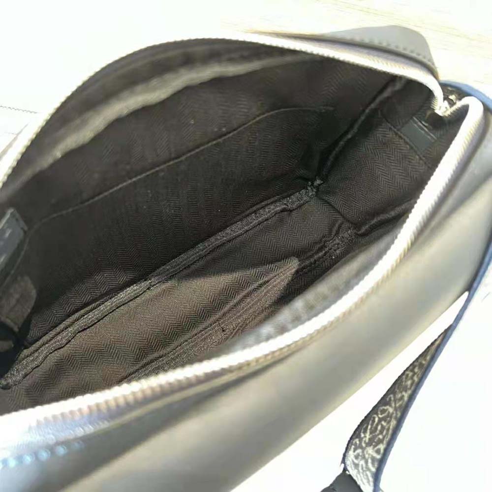 Loewe Men XS Military Messenger Bag in Supple Smooth Calfskin and Jacquard - image 9