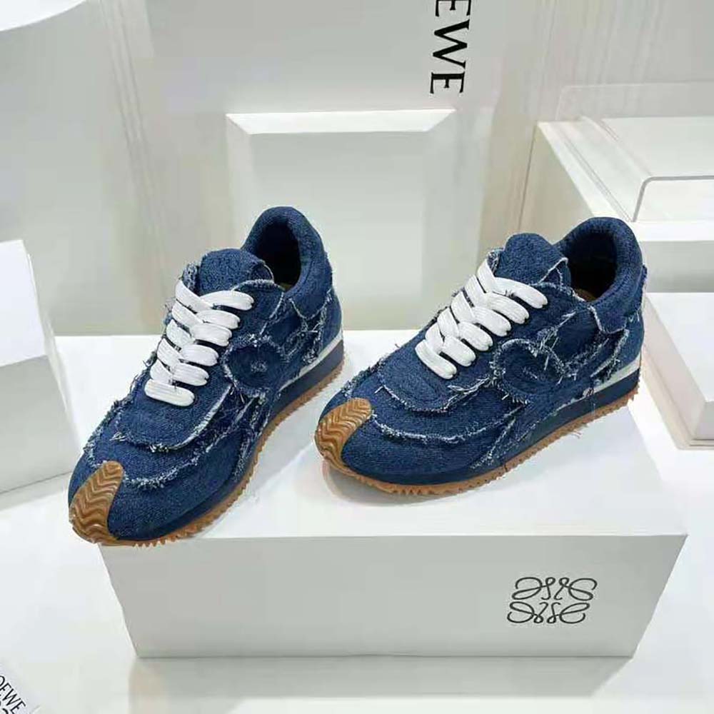 Loewe Women Flow Runner in Denim-Blue - image 4