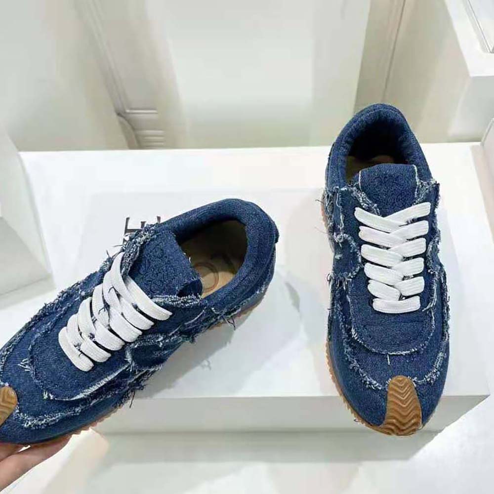 Loewe Women Flow Runner in Denim-Blue - image 8
