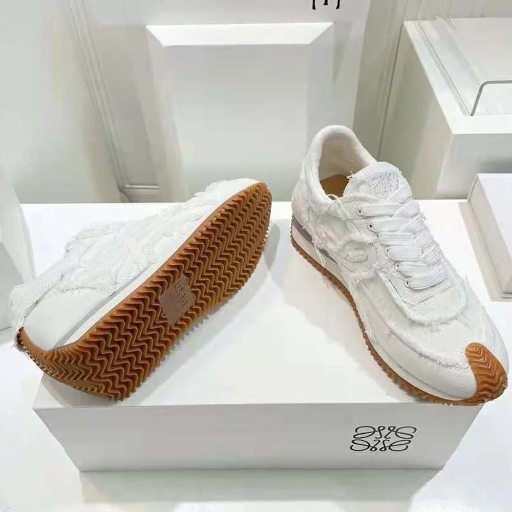 Loewe Women Flow Runner in Denim-White - image 9