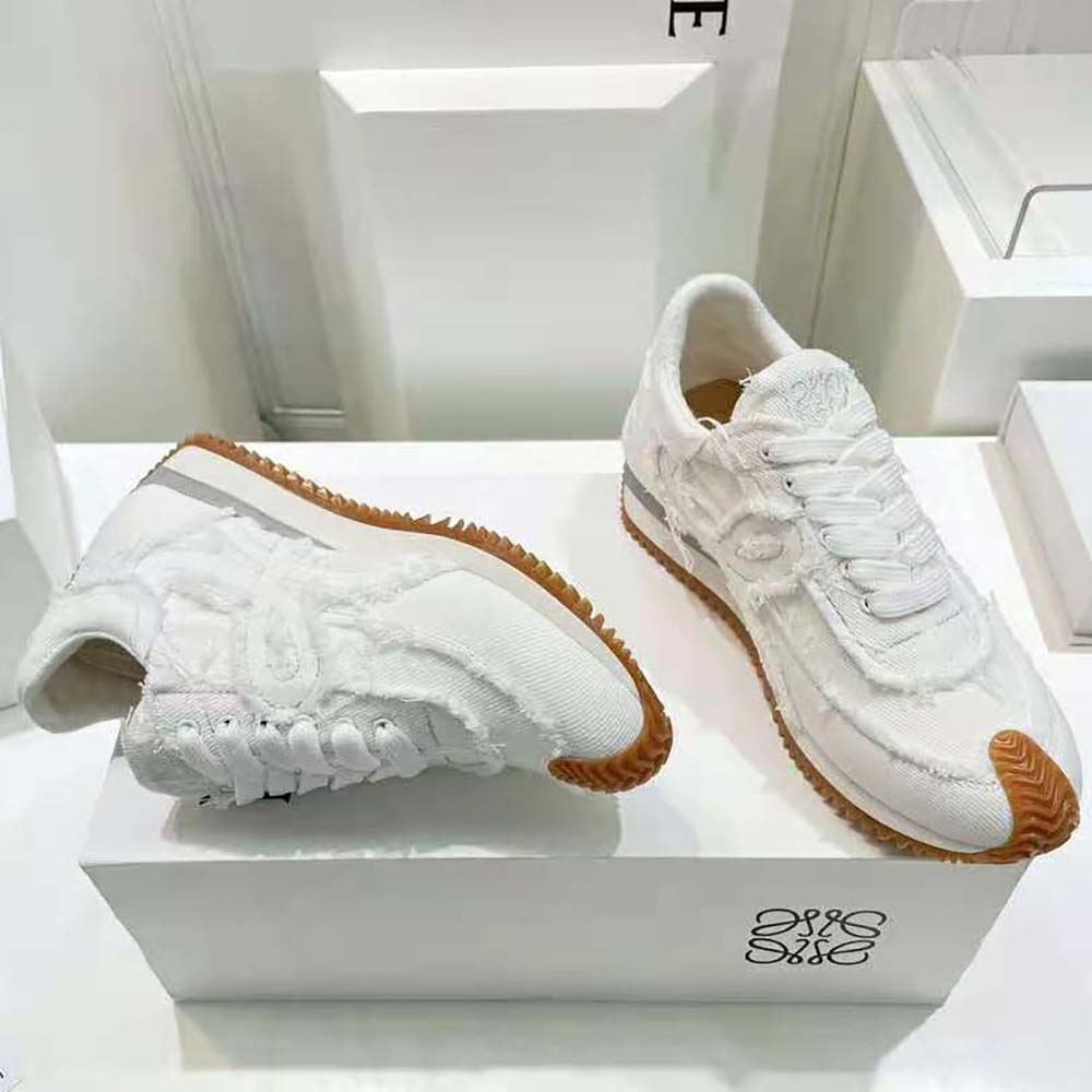 Loewe Women Flow Runner in Denim-White - image 7