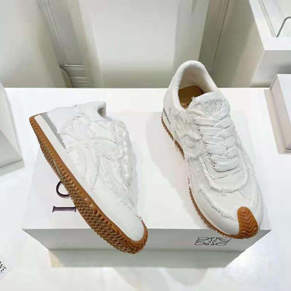 Loewe Women Flow Runner in Denim-White - image 8