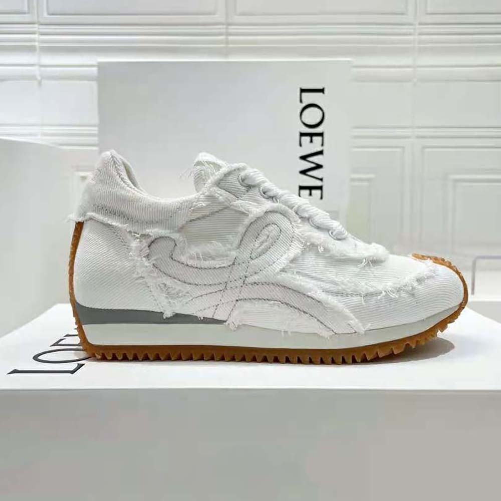 Loewe Women Flow Runner in Denim-White - image 6
