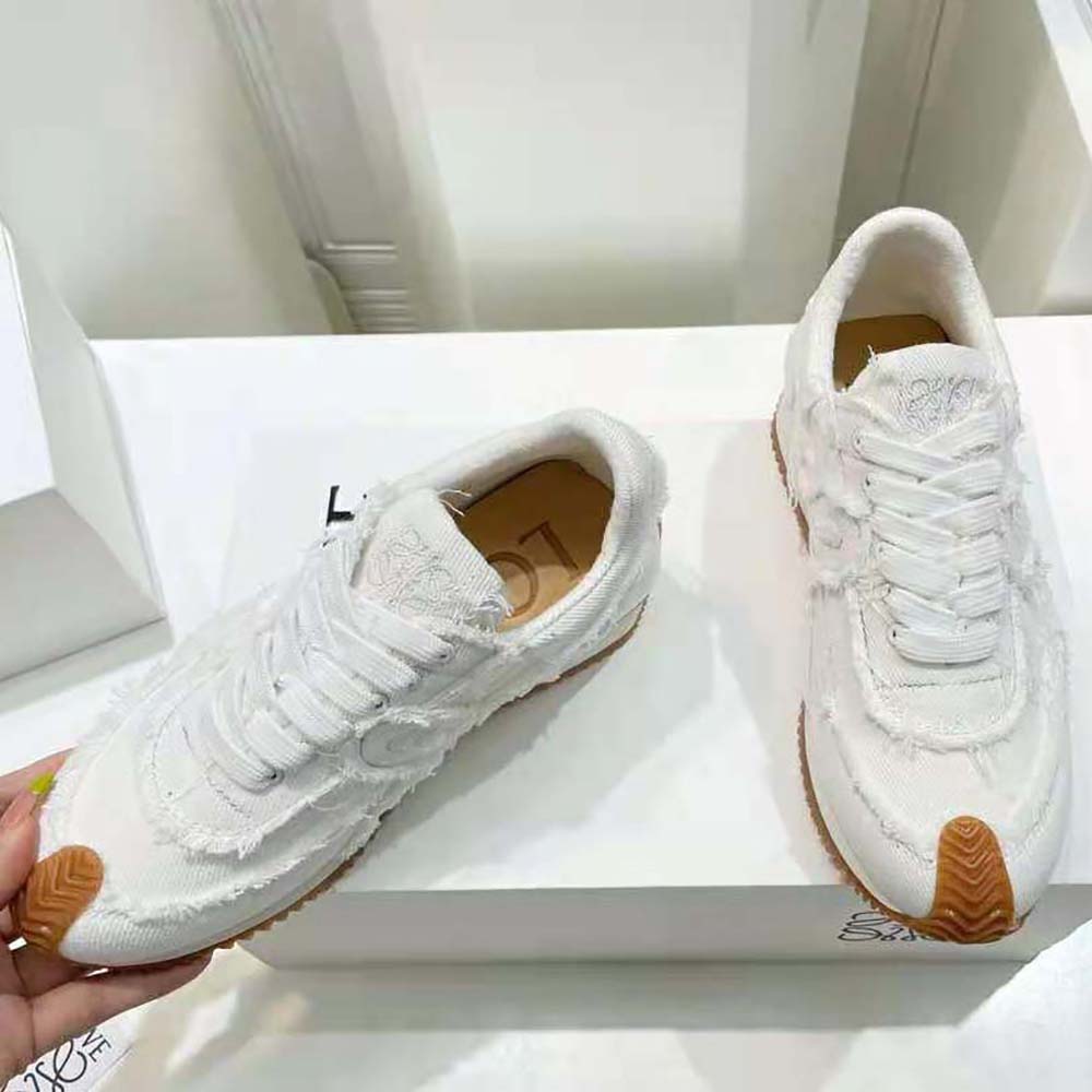 Loewe Women Flow Runner in Denim-White - image 5