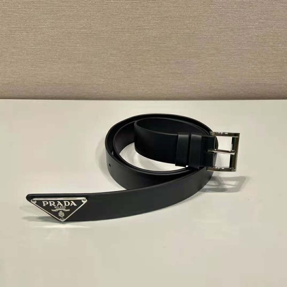 Prada Unisex Saffiano Leather Belt Bag-Black - image 9