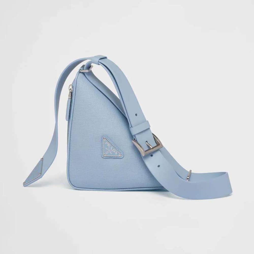 Prada Unisex Saffiano Leather Belt Bag-Blue