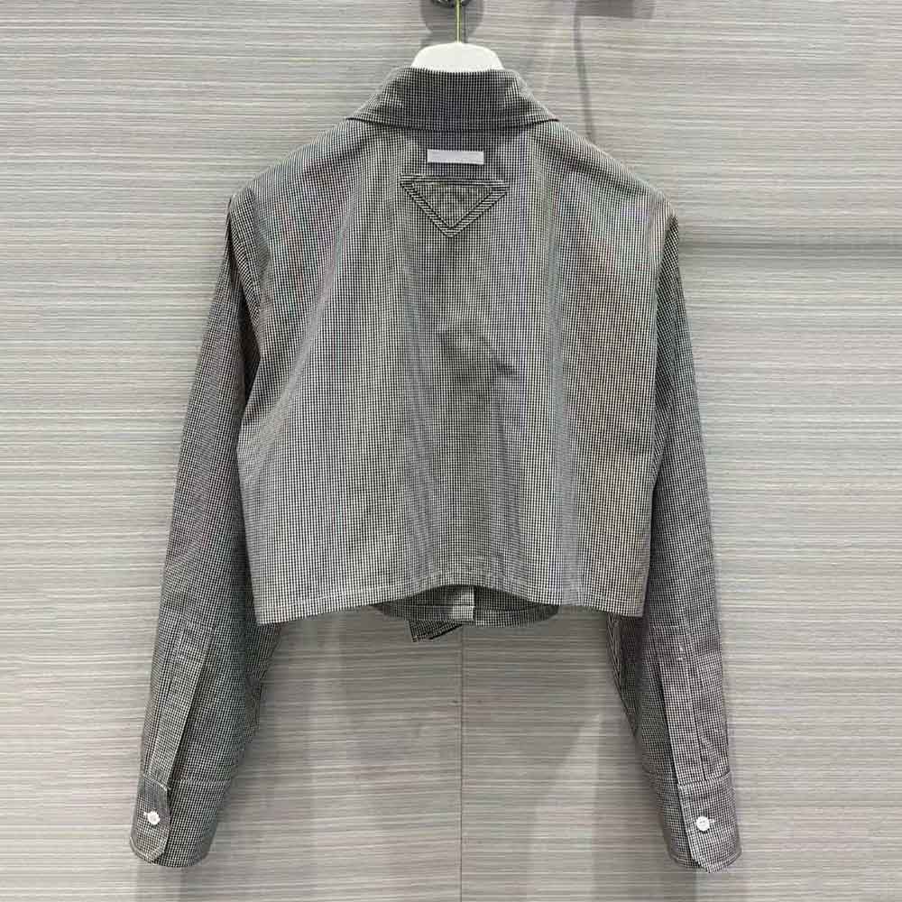 Prada Women Gingham Check Shirt - image 4