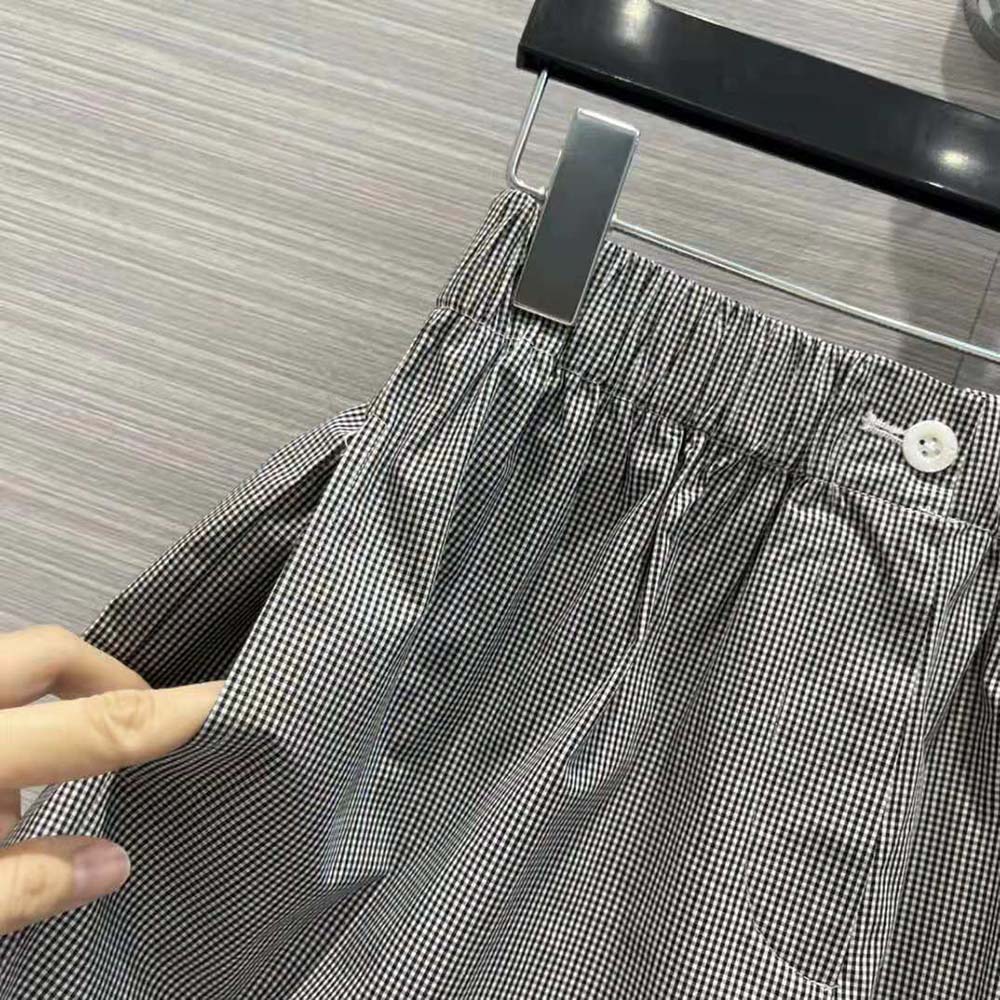 Prada Women Gingham Check Shorts - image 7
