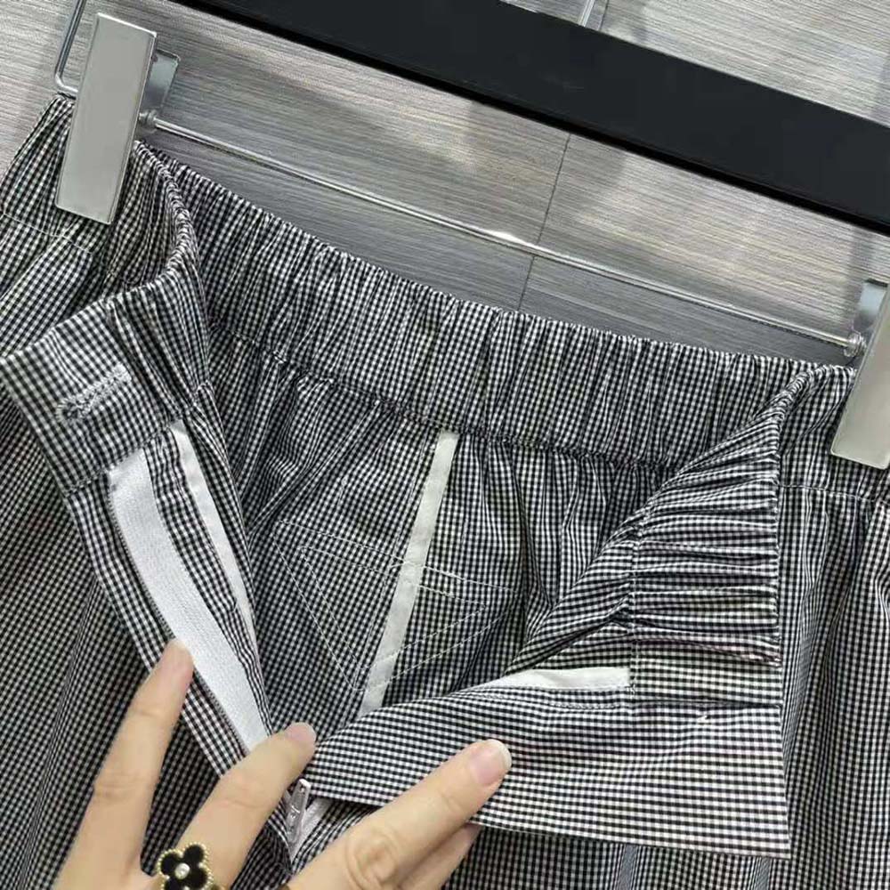 Prada Women Gingham Check Shorts - image 9