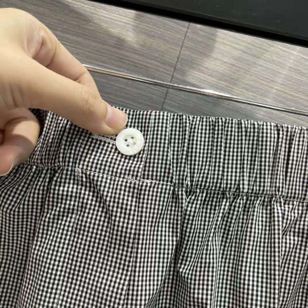 Prada Women Gingham Check Shorts - image 6
