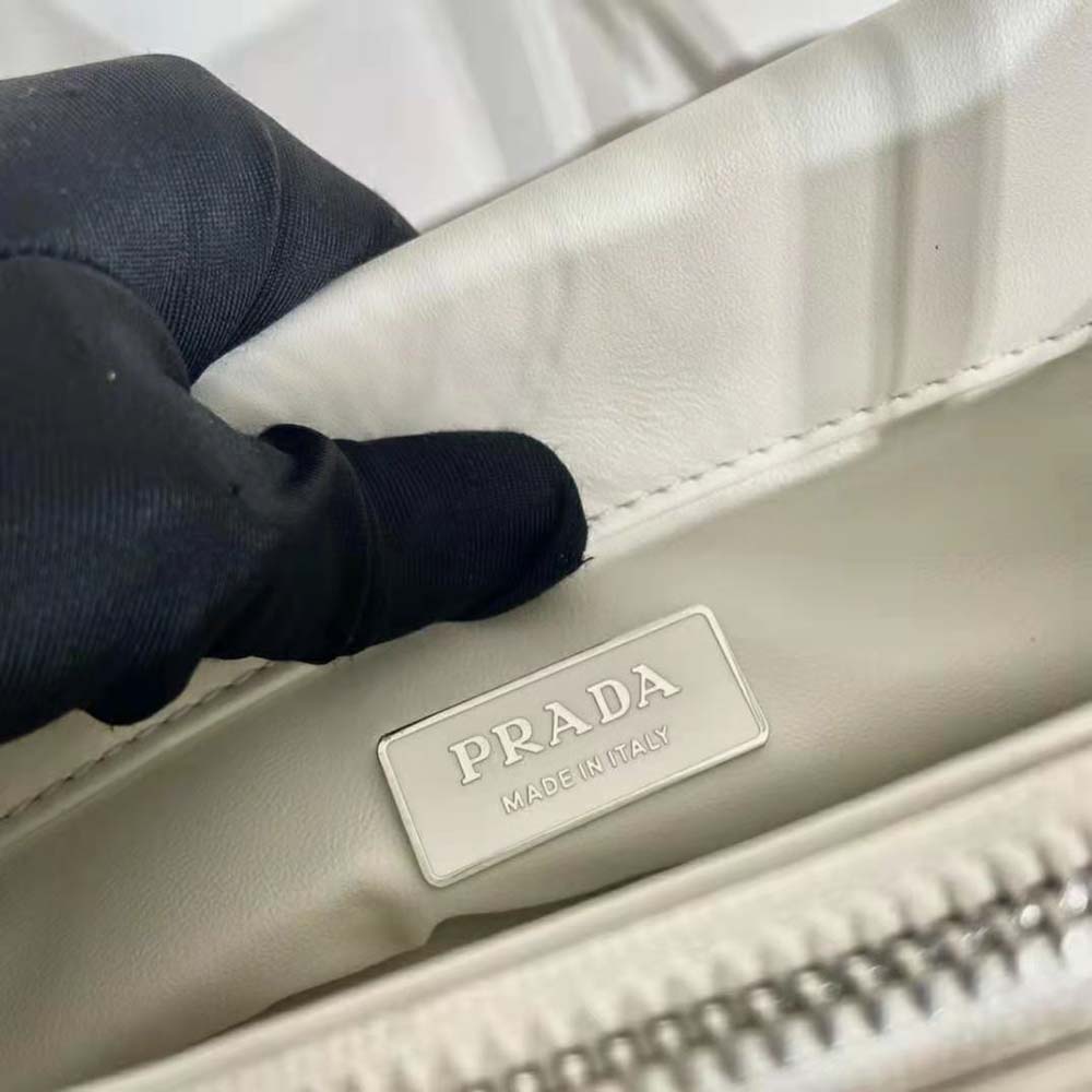 Prada Women Small Leather Bag-White - image 9