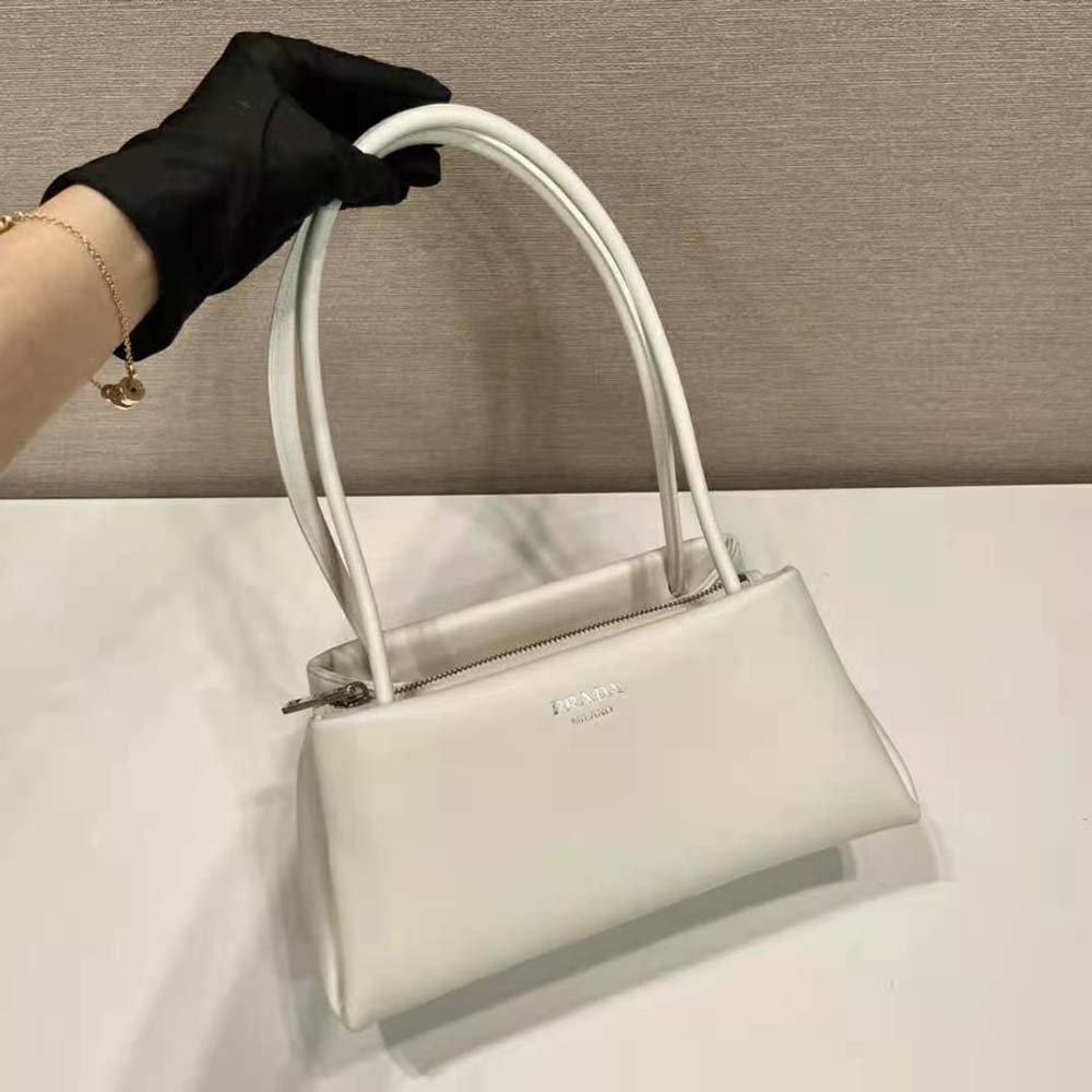Prada Women Small Leather Bag-White - image 4