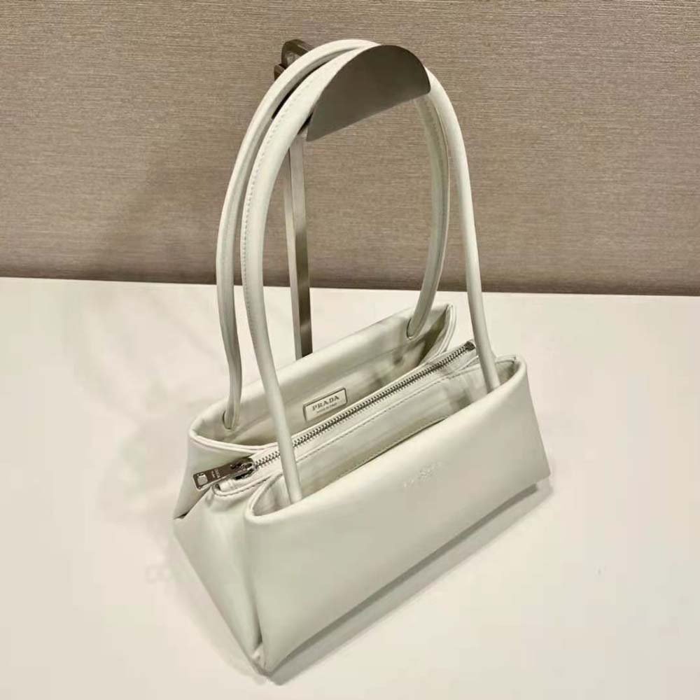 Prada Women Small Leather Bag-White - image 5