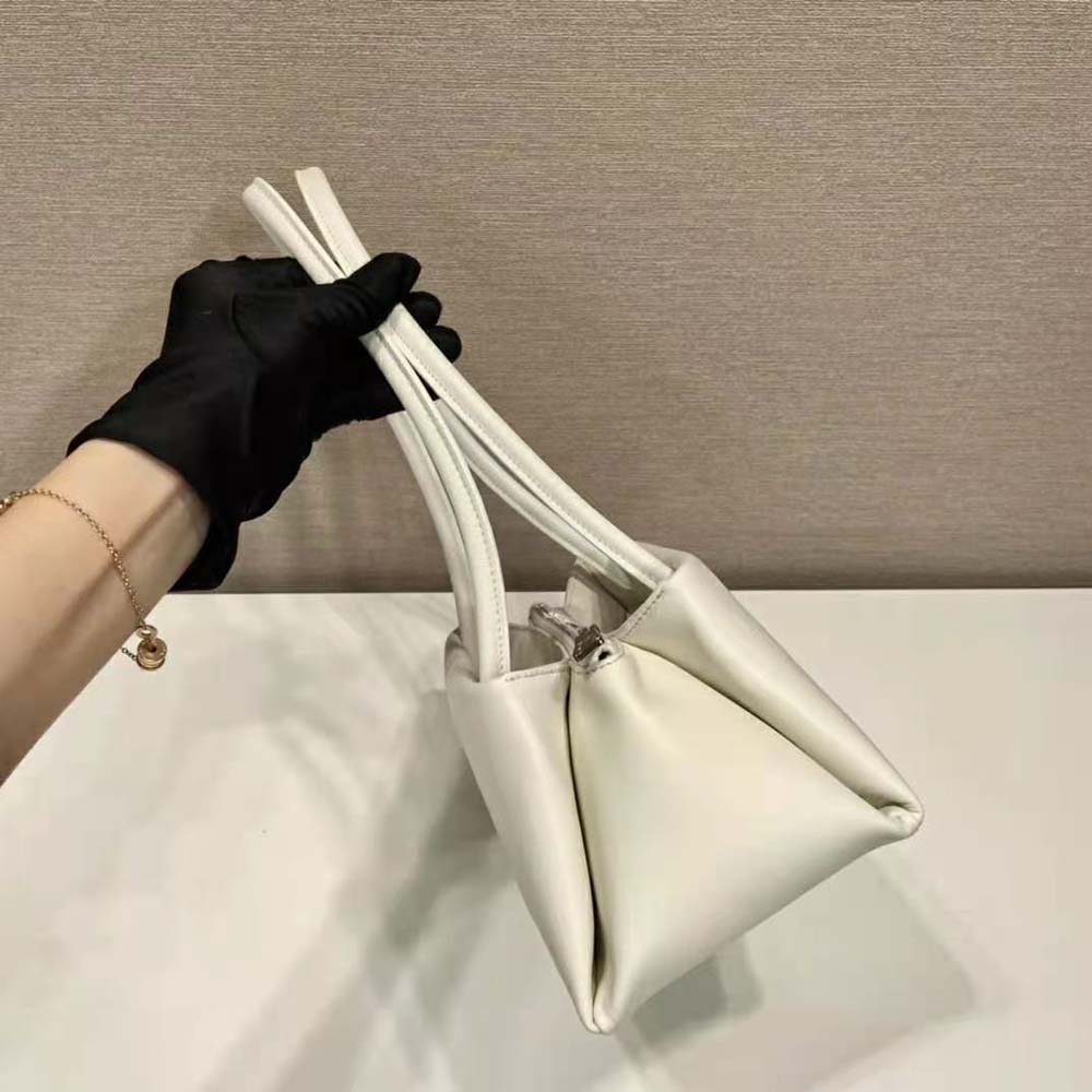 Prada Women Small Leather Bag-White - image 6
