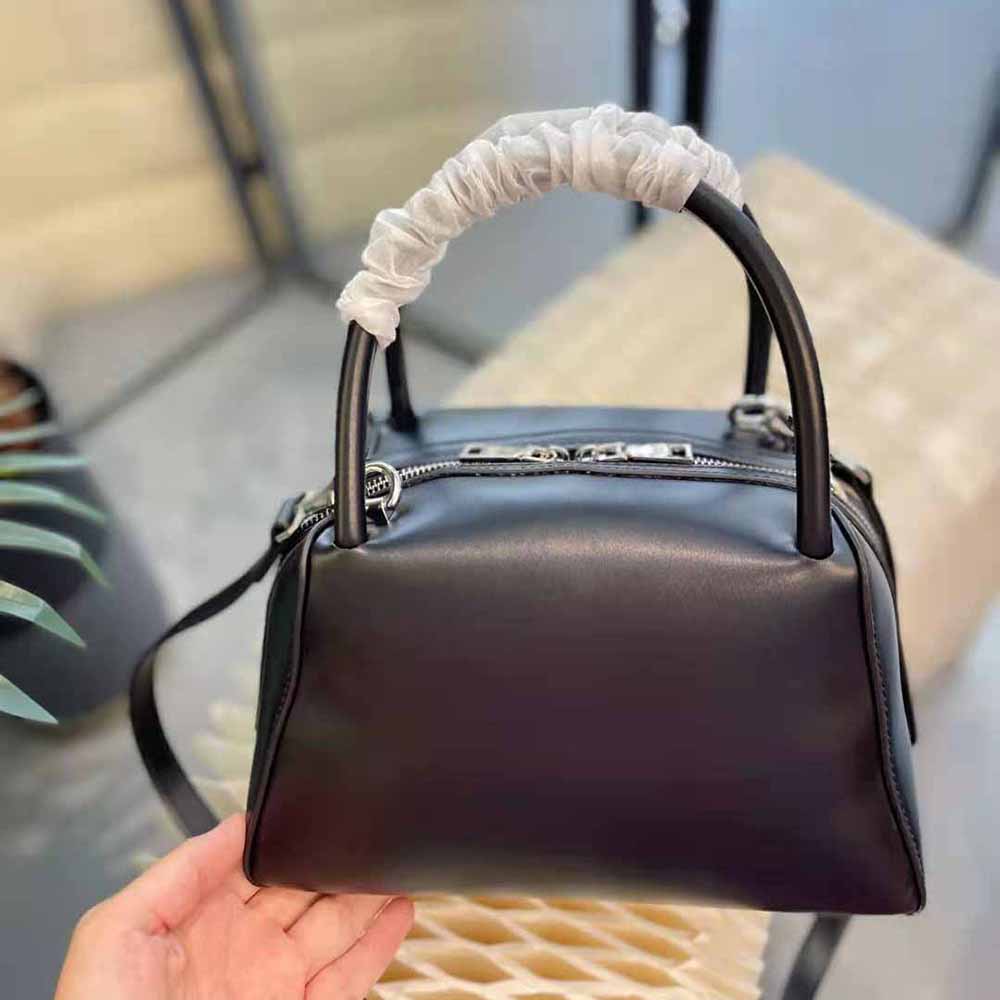 Prada Women Small Leather Handbag-Black - image 4