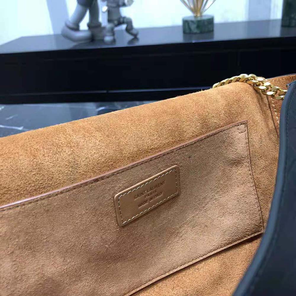 Saint Laurent YSL Women Kate Medium Reversible Chain Bag in Suede and Crocodile-Embossed Leather - image 9