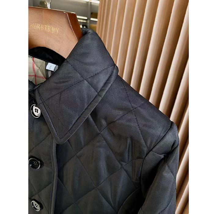 Burberry Women BBR Black Diamond Quilted Thermoregulated Jacket - image 9